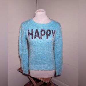 Piper Happy Sequence Shaggy Sweater